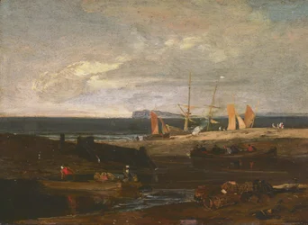 Une scène sur la côte anglaise